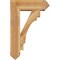 Ekena Millwork Merced Arts and Crafts Rough Sawn Bracket w/ Offset Brace, Western Red Cedar, 8"W x 24"D x 36"H BKT0806X24X36MRC03RWR - alternate 4